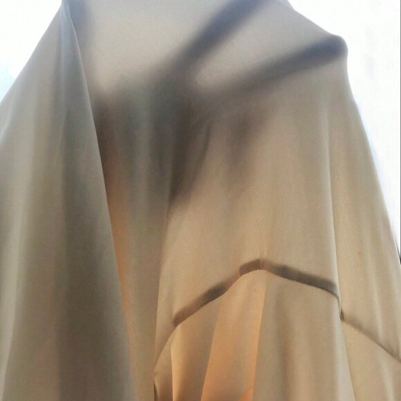 Apricot Elegant Women's Twist Shoulder Slim Fit Bodycon Fish Tail Jacquard Dress - Picture 8 of 8